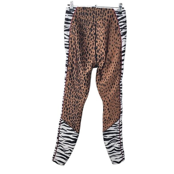 Good American Essentials High Waist Mixed Animal Print Athletic Leggings, 2/US M - Picture 2 of 11